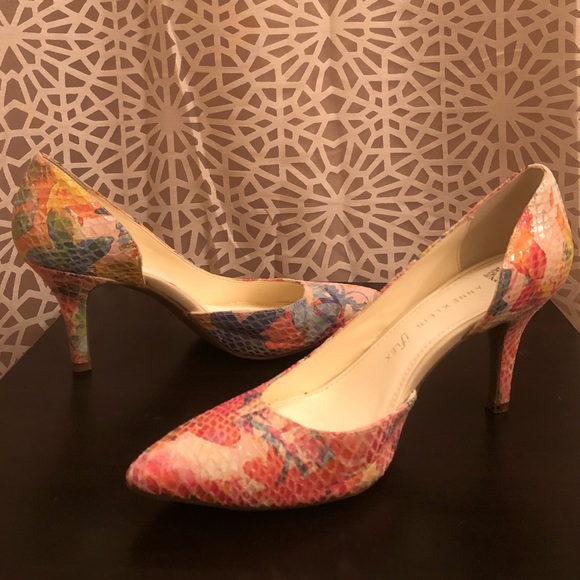 Anne Klein Iflex 8.5 Colorful Pointed Toe Heels - Picture 4 of 14